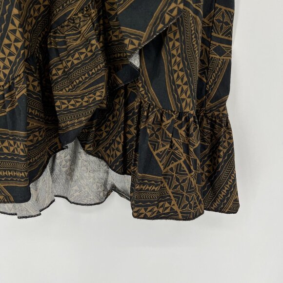 Tanoa‎ Girl's Hawaiian Tribal Dress Kids Size 10 Samoa Polynesian Ruffle Cotton - Picture 4 of 10